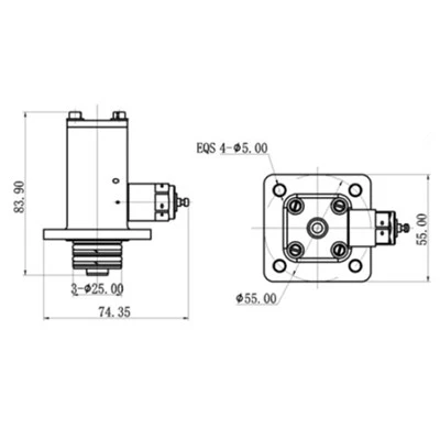 صمام شحن الهواء مقاس 6 مم (نوع الإغلاق-إيقاف التشغيل)